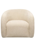 Krona swivel armchair in natural