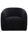 Max swivel armchair in black
