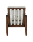 Yukon armchair in pUmice & walnut