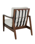 Yukon armchair in pUmice & walnut