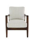 Yukon armchair in pUmice & walnut