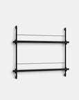 Moebe Magazine 2 Shelf System - Black