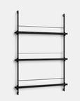 Moebe Magazine 3 Shelf System - Black