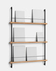 Moebe Magazine 3 Shelf System - Oak A