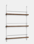 Moebe Magazine 3 Shelf System - Walnut