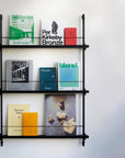 Moebe Magazine 3 Shelf System - Black