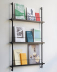 Moebe Magazine 3 Shelf System - Black