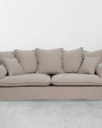 Waihi slipcover 3 seat sofa in hazelnut