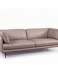 Clara 4 seat sofa in beige leather