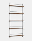 Moebe Magazine 5 Shelf System - Walnut A