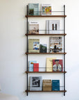 Moebe Magazine 5 Shelf System - Walnut A