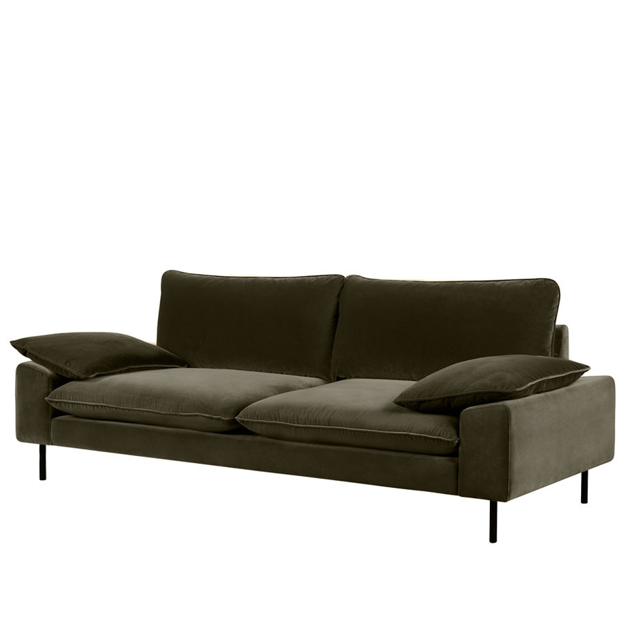 Studio 3 seat sofa in cypress cotton velvet
