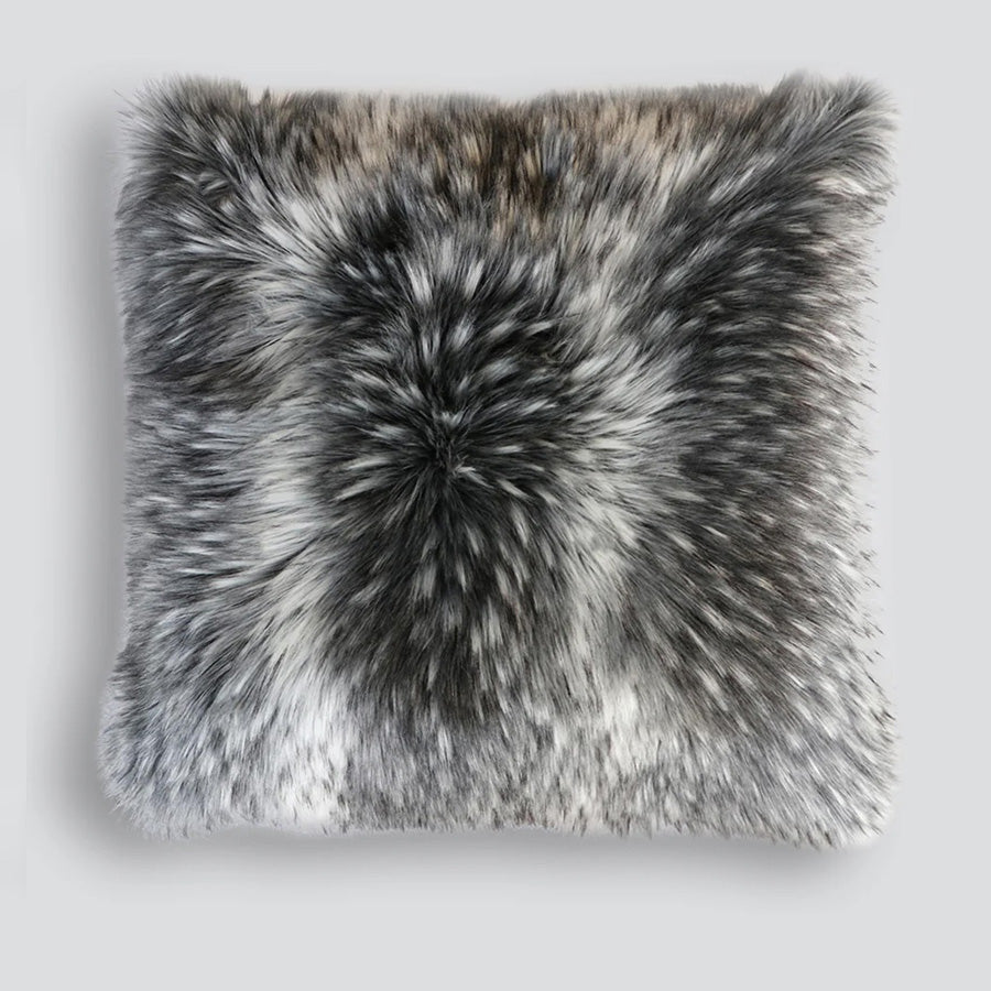 Dark & Moody Faux fur euro cushion