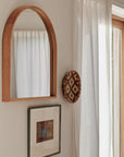 Alva half mirror in natural oak