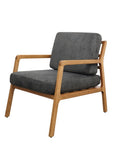 Baker fabric armchair in Charcoal