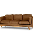 Aria Leather 3 Seat Sofa - Matisse Caramel