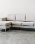 Tango modular sofa with reversible ottoman in felix smoke
