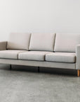 Tango modular sofa with reversible ottoman in felix smoke