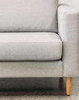 Tango modular sofa with reversible ottoman in felix smoke