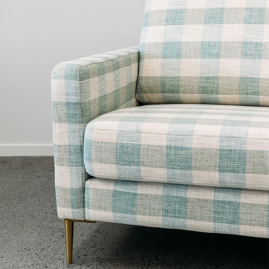 Chanel sofa in arlington duckegg