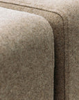 Vito modular 3 piece sofa and ottoman in octavius mocha