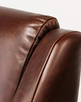 Wedgewood leather armchair in monarch auburn