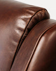 Wedgewood leather armchair in monarch auburn