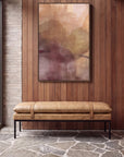 Baxter Bench Seat | Tan Leather