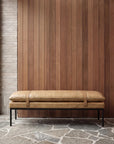 Baxter Bench Seat | Tan Leather
