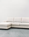 Cloud 4 seat sofa & reversible chaise in branbury pearl