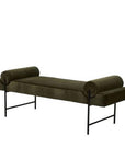 Hay bench seat in capper/black