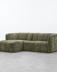 STELLA 2 seat sofa & chaise | Moss