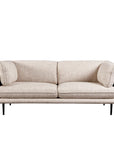 Clara 2 seat sofa in beige fabric