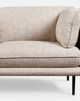 Clara sofa in beige fabric