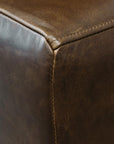 Coco leather sofa in greenstone monarch