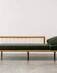 Queen daybed in forest green