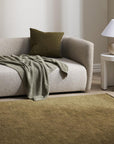 Sandringham wool rug in moss