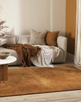 Sandringham wool rug in pecan