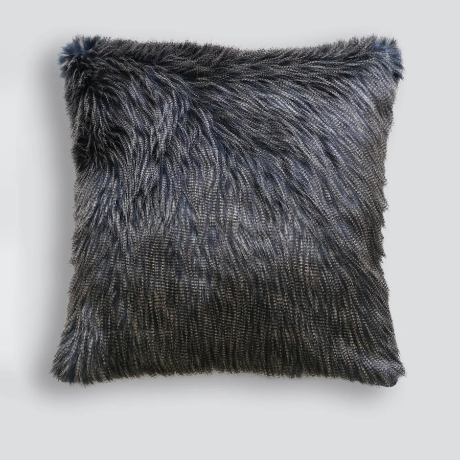 Dark & Moody Faux fur euro cushion