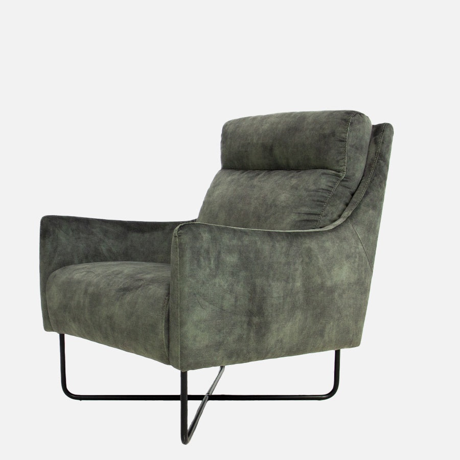 Denver accent chair in forest green