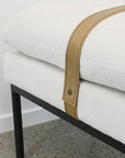 Baxter Fabric Bench Seat - Cream