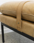 Baxter Bench Seat - Tan Leather