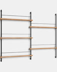 Moebe Magazine Double Bay Shelving System - Oak A