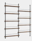 Moebe Magazine Shelving System - walnut