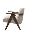 Draper armchair in caramel