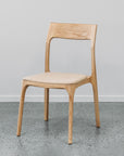 Ealing armless dining chair in linen