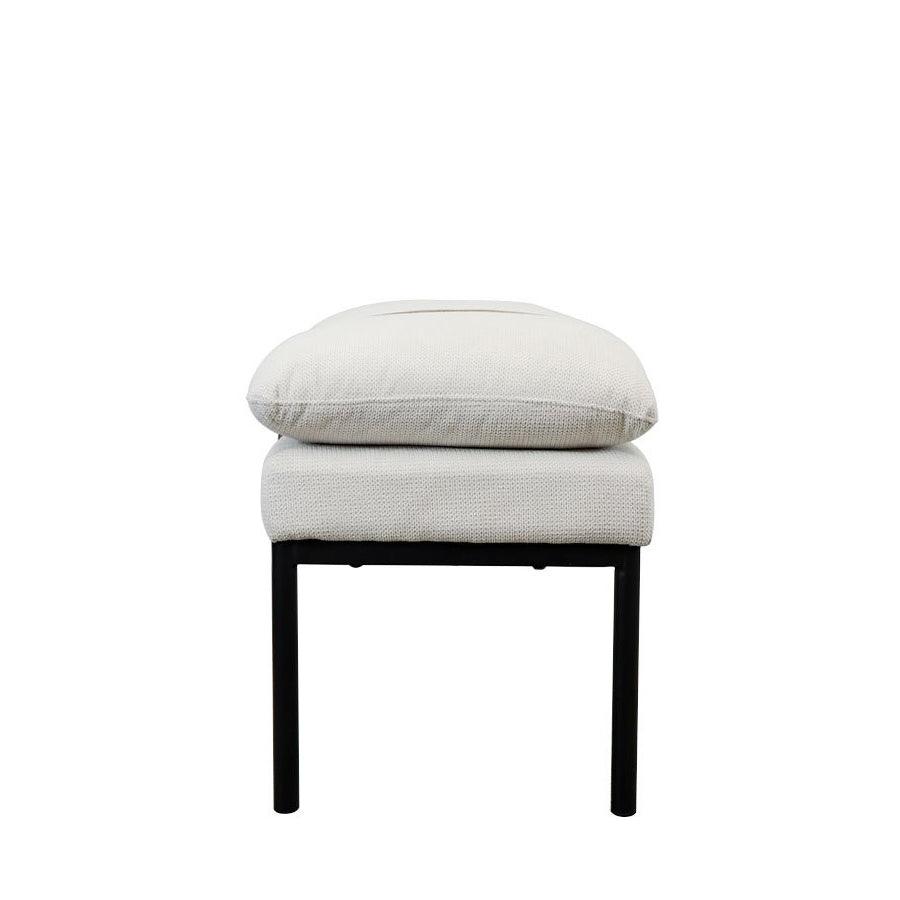 Baxter Fabric Bench Seat - Cream
