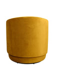 Estelle swivel armchair in mustard