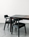 Ghost dining table twin leaf extension