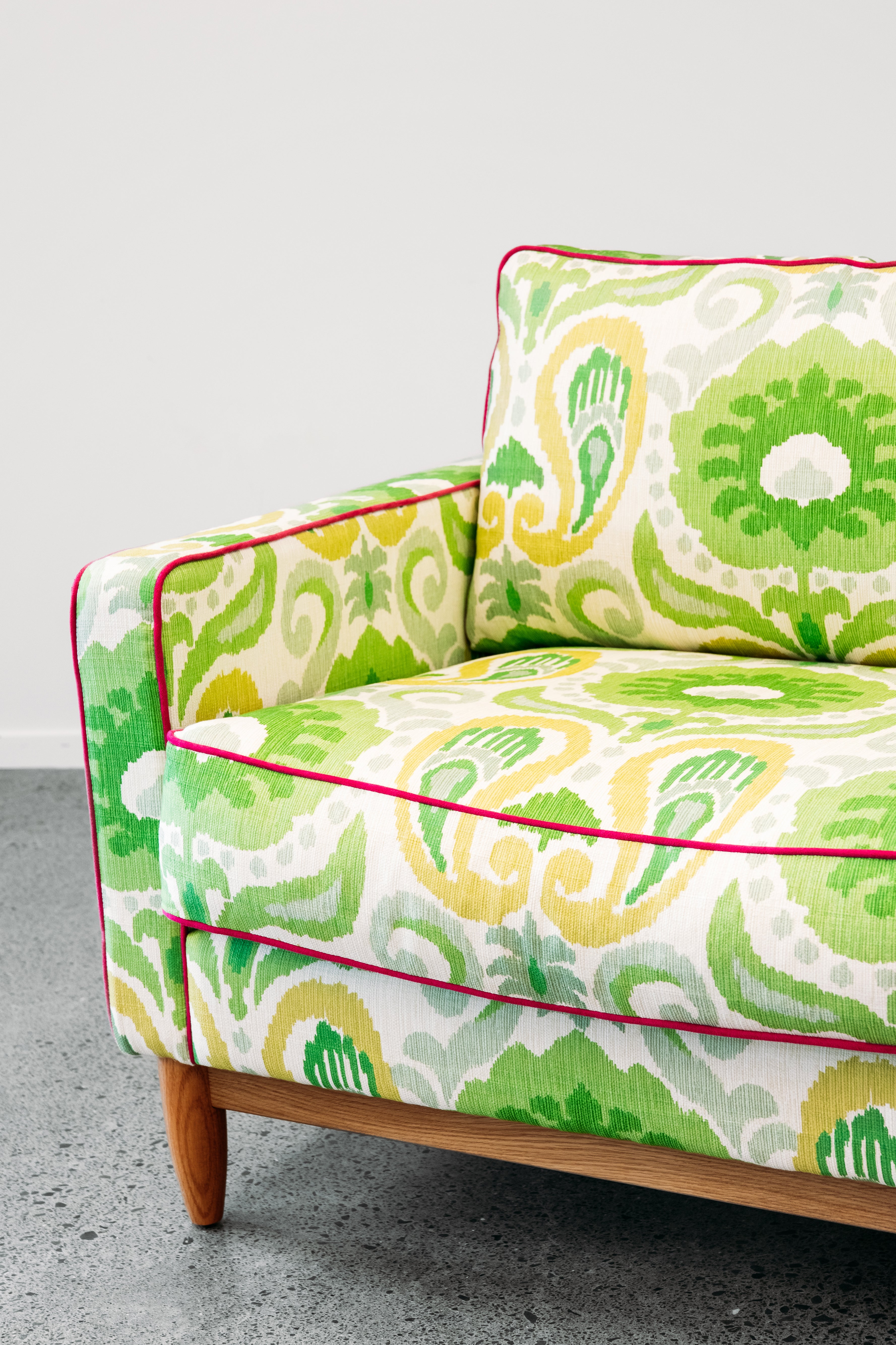 Custom chanel chair in tullio splice